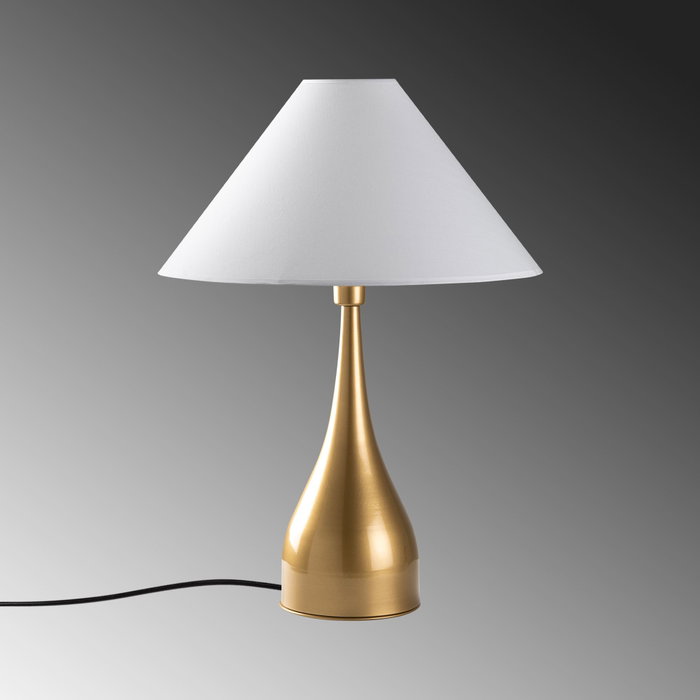 Opviq Luna - 15276 Lámpara de mesa Dorado y Blanco